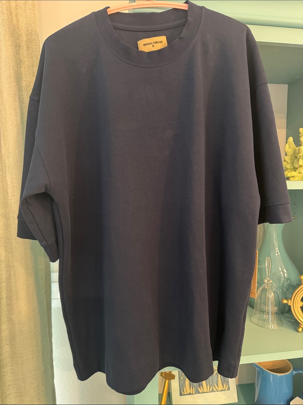 Broken Threads Men's Navy Crewneck Shirt - Large NWT